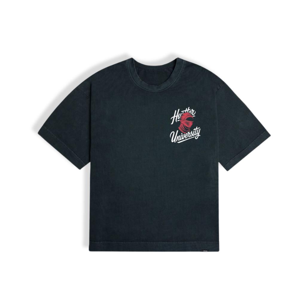 Hunter University Retro Boxing Graphic Design T-Shirt