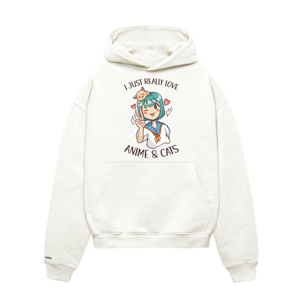 I Just Really Love Anime And Cats Hoodies