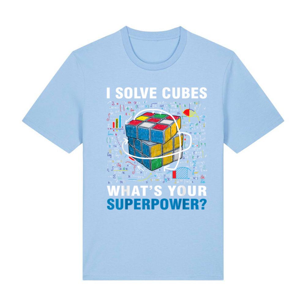 I Solve Cubes Superpower Funny Speed Cubing Boys Girls Kids T-Shirt