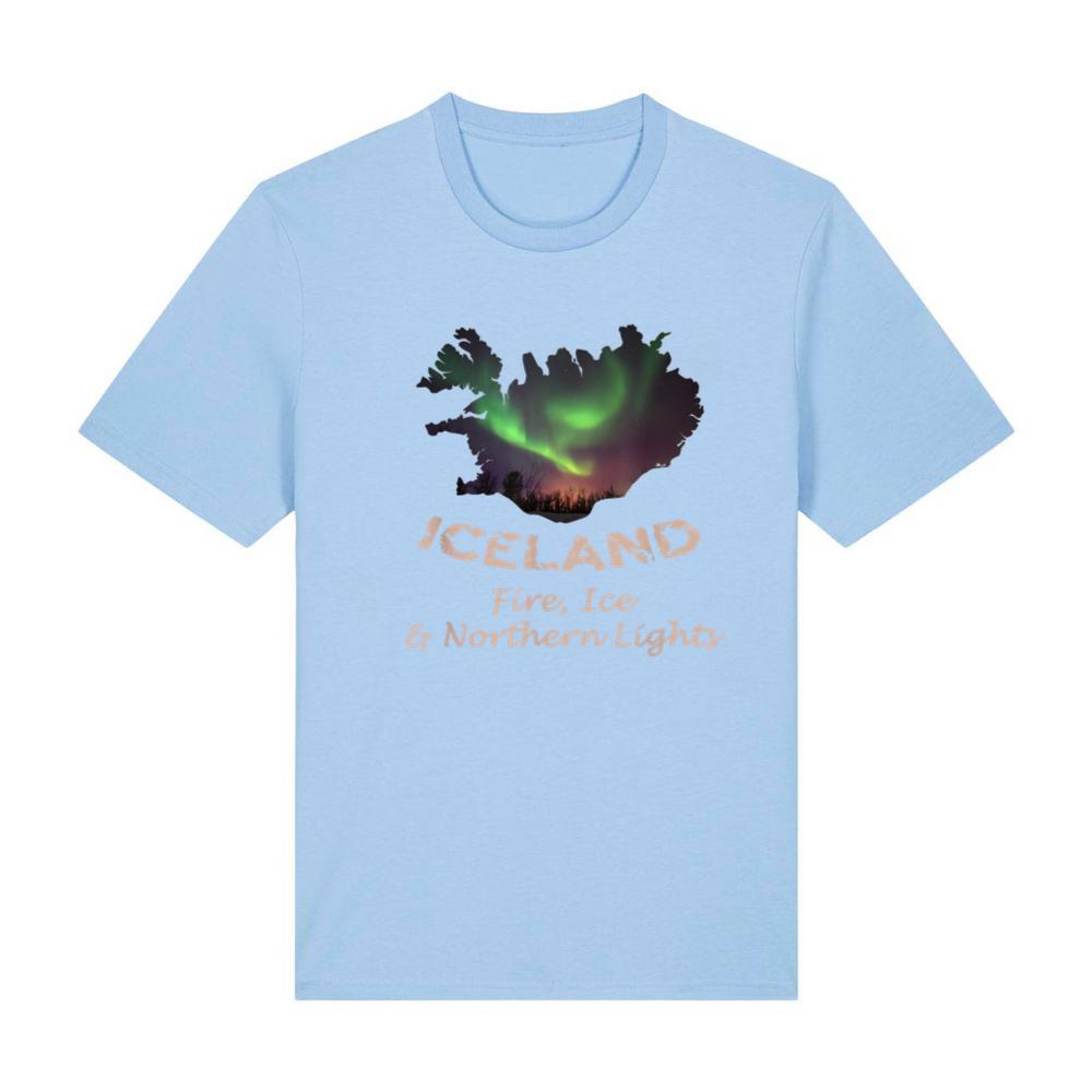 Iceland - Fire Ice & Northern Lights Aurora T-Shirt