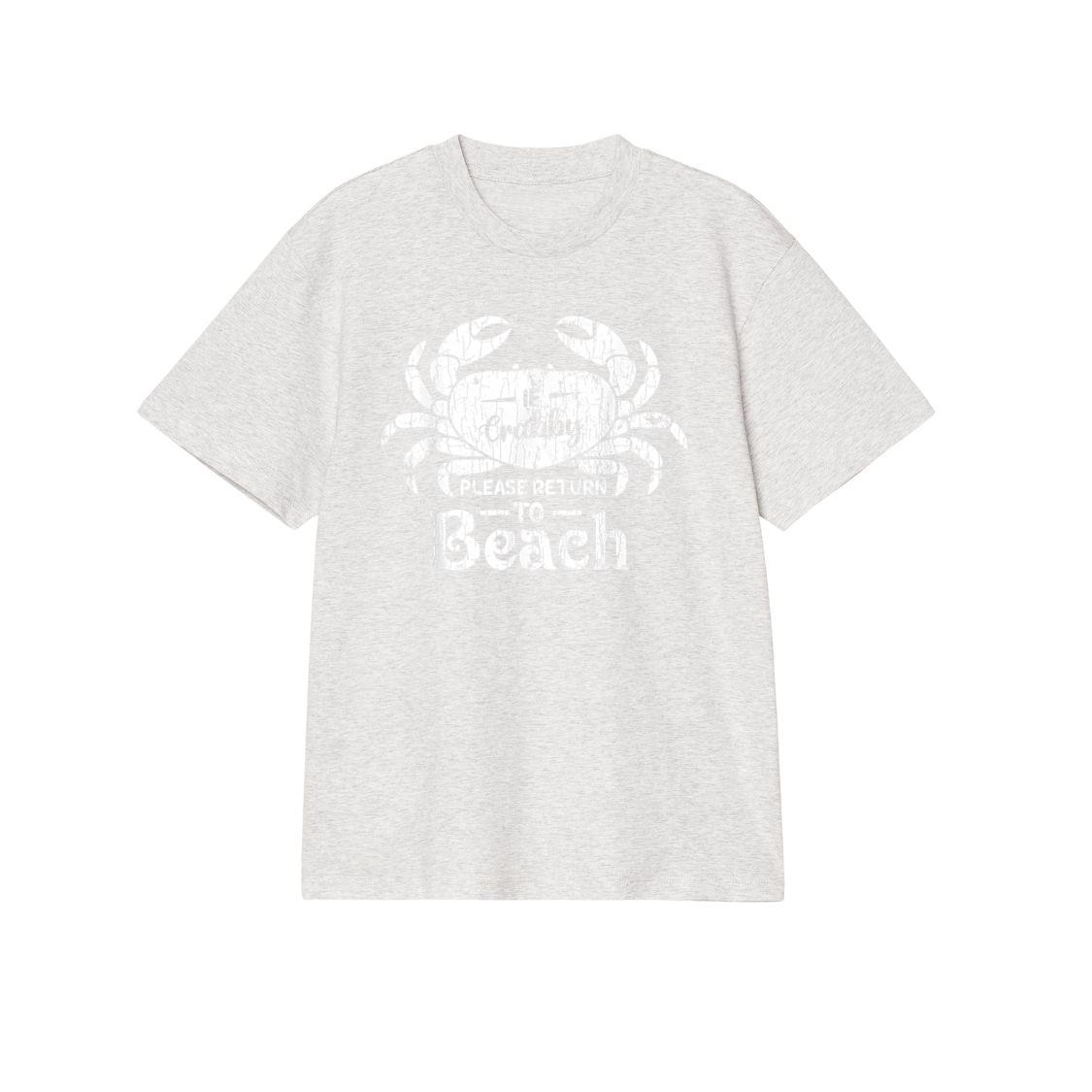 If Crabby Please Return To Beach Funny Summer Break Graphic T-Shirt