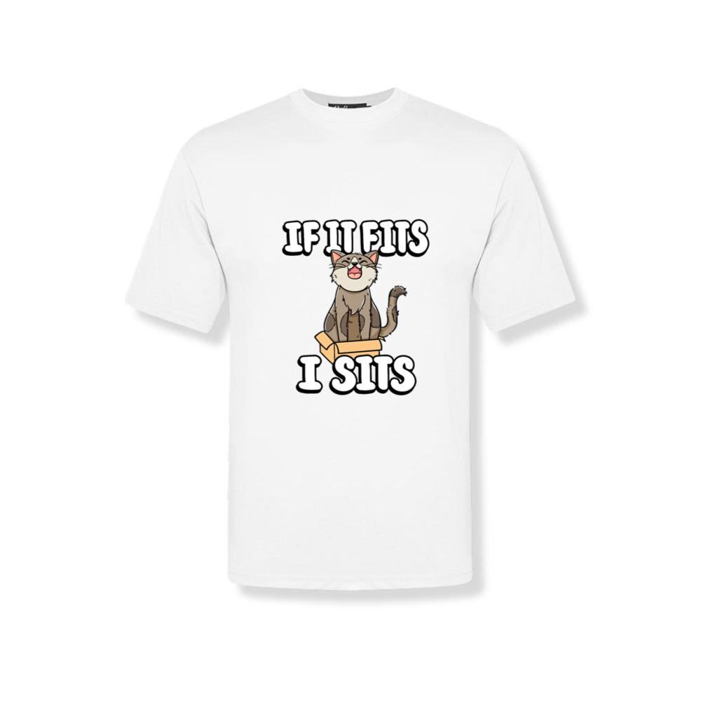If It Fits I Sit Cute Canister Cat Fitness Animal_2 T-Shirts
