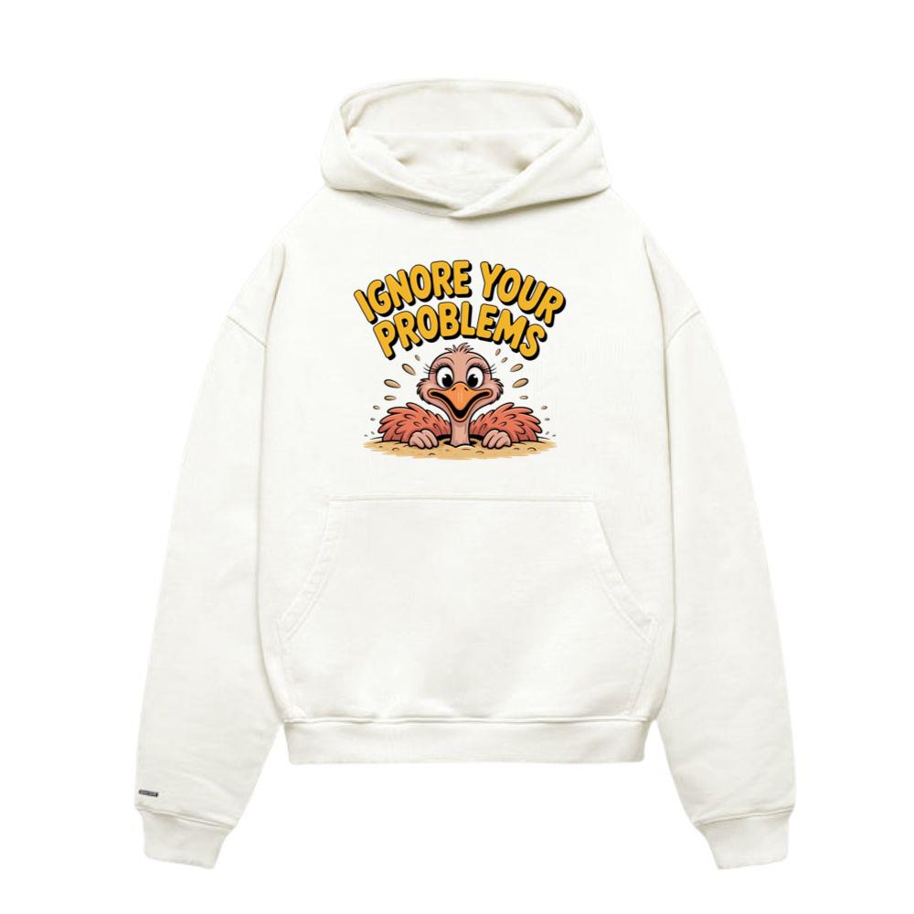 Ignore Your Problems Funny Cartoon Bird Hoodies