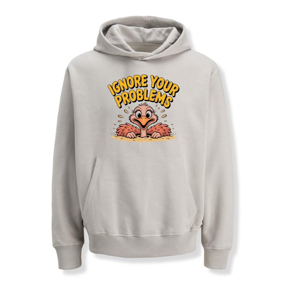 Ignore Your Problems Funny Cartoon Bird Hoodies