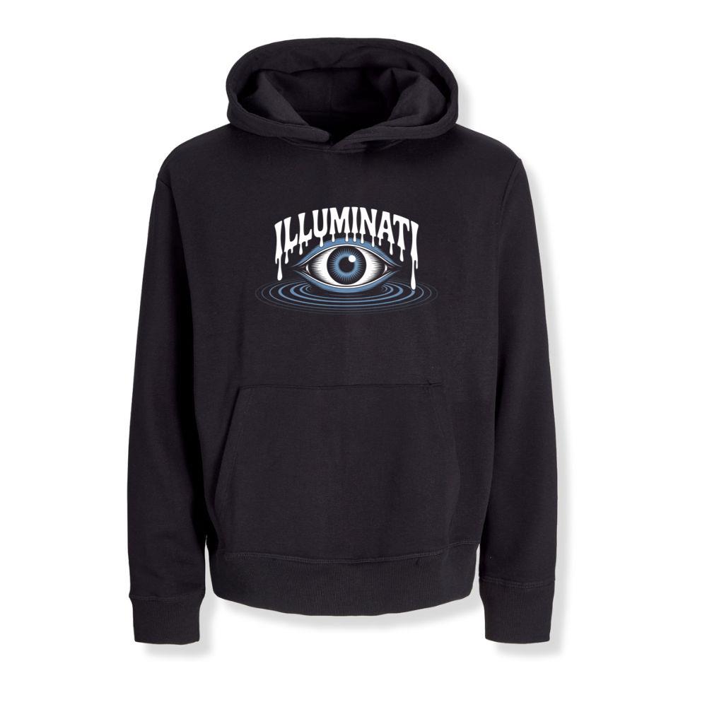 Illuminati All-Seeing Eye Symbol with Mystical Rays Graphic Hoodies