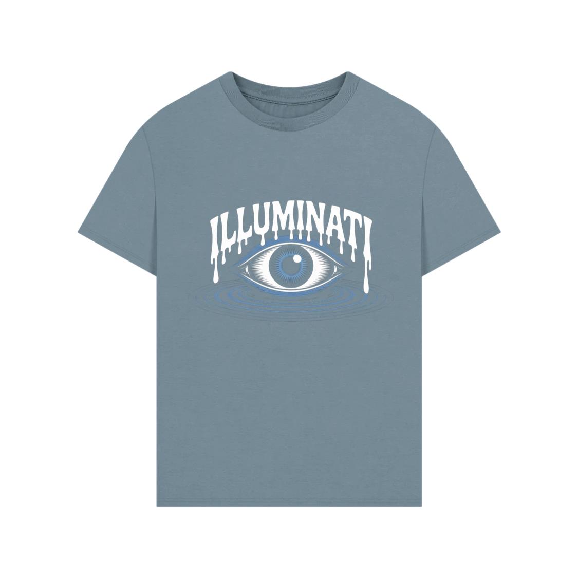 Illuminati All-Seeing Eye Symbol with Mystical Rays Graphic T-Shirt