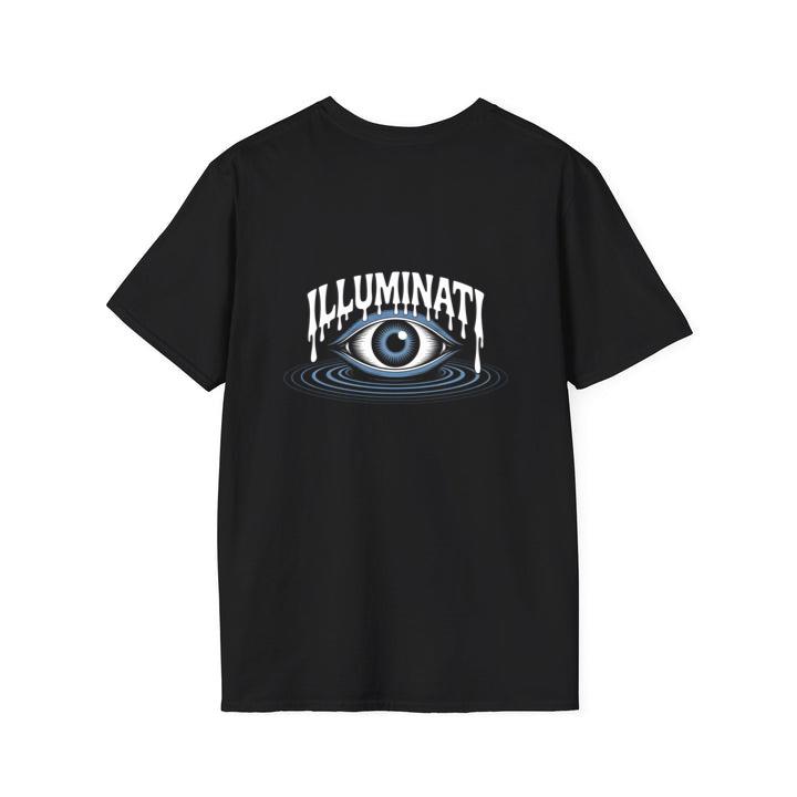 Illuminati All-Seeing Eye Symbol with Mystical Rays Graphic T-Shirt