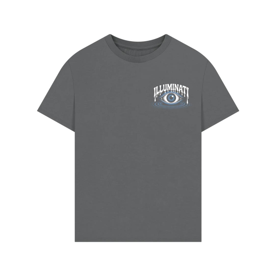 Illuminati All-Seeing Eye Symbol with Mystical Rays Graphic T-Shirts