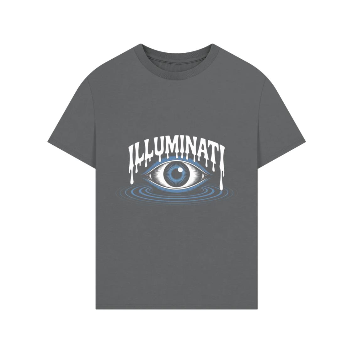 Illuminati All-Seeing Eye Symbol with Mystical Rays Graphic T-Shirts