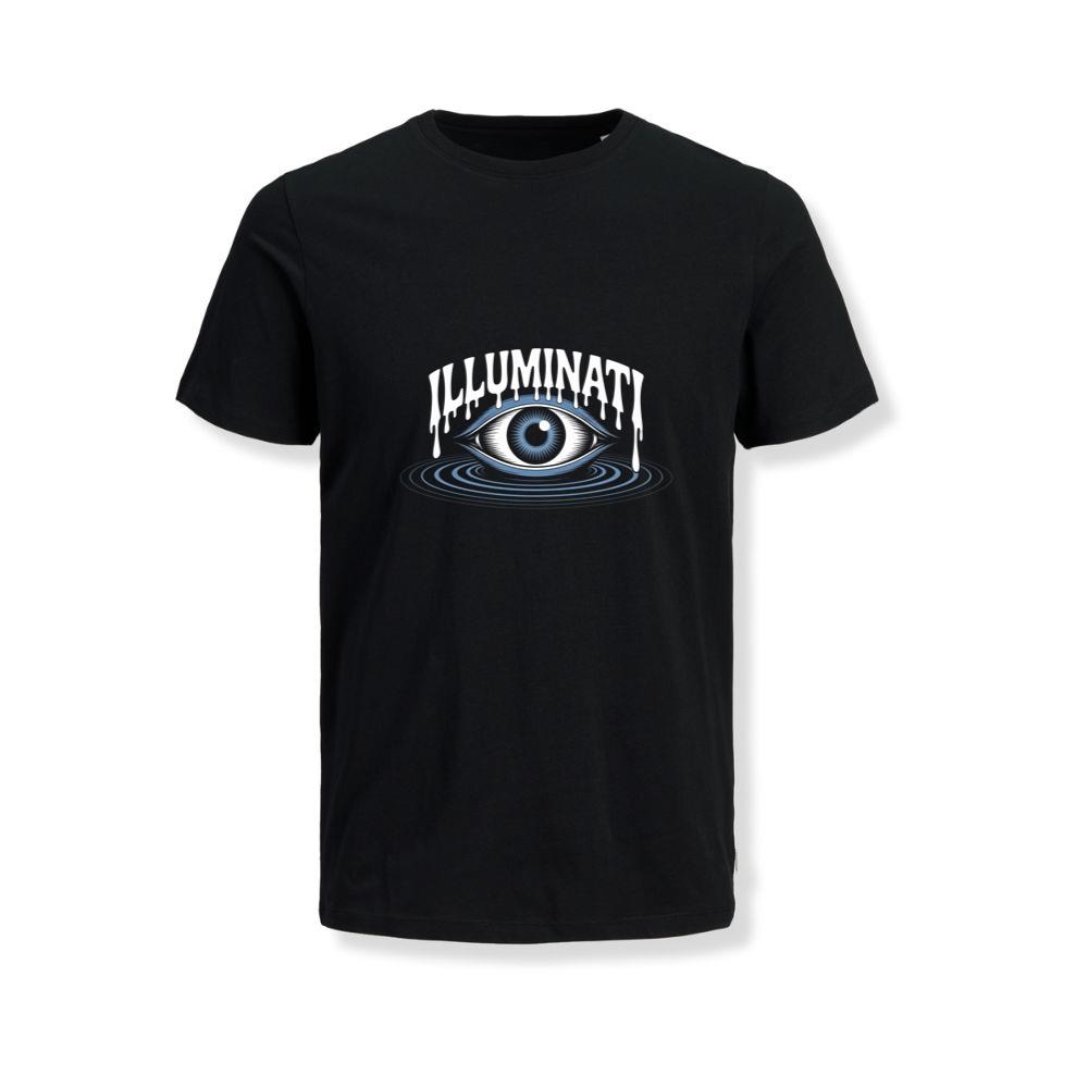 Illuminati All-Seeing Eye Symbol with Mystical Rays Graphic T-Shirts