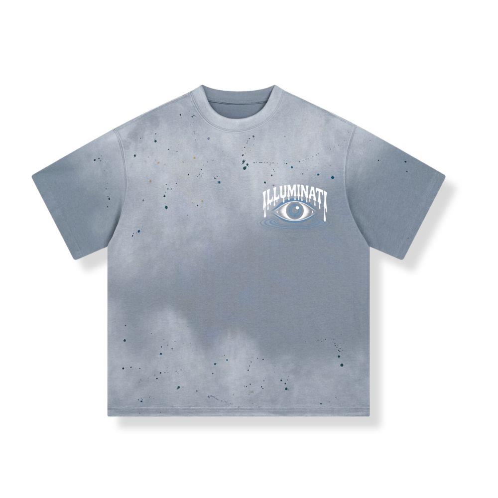 Illuminati All-Seeing Eye Symbol with Mystical Rays Graphic T-Shirts