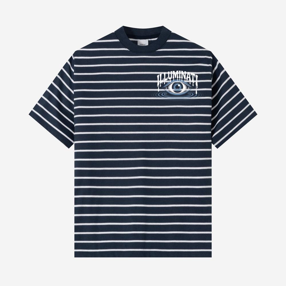 Illuminati All-Seeing Eye Symbol with Mystical Rays Graphic T-Shirts