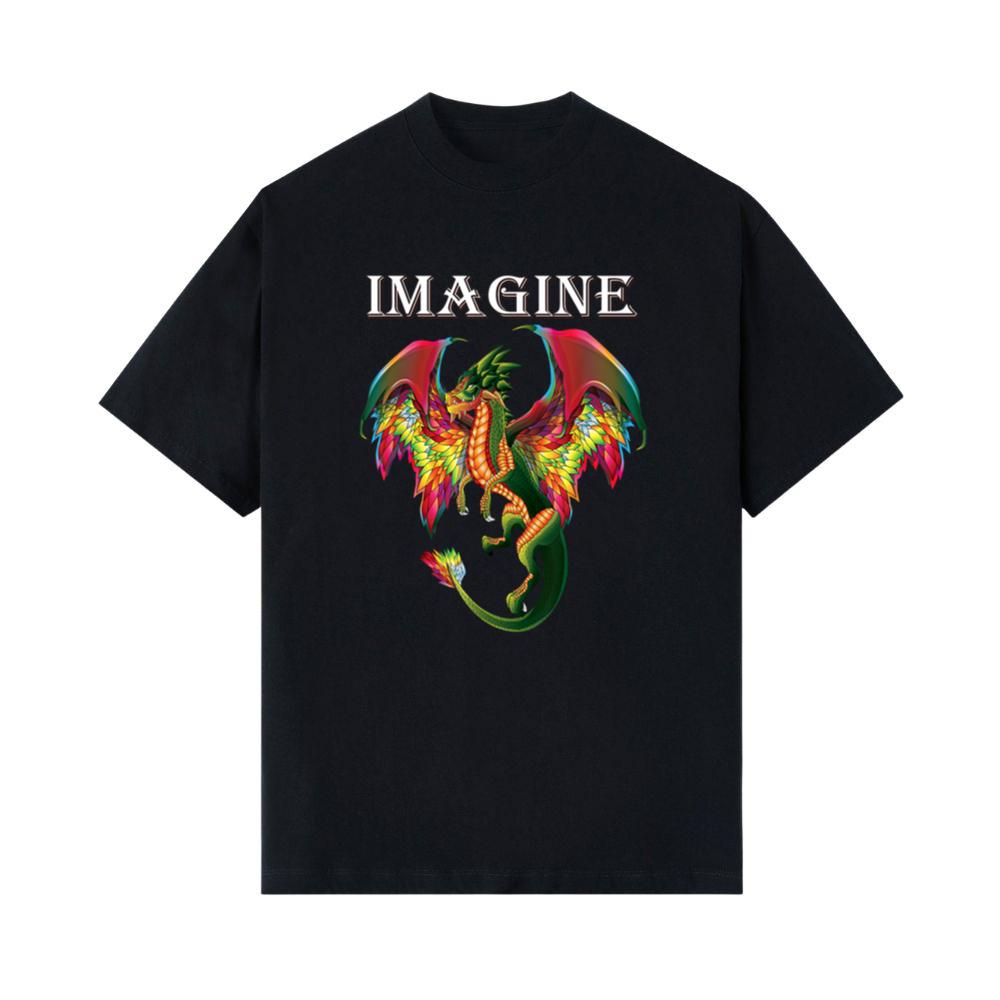Imagine Being A Dragon Breathing Fire Magical Wings Boys Men T-Shirt
