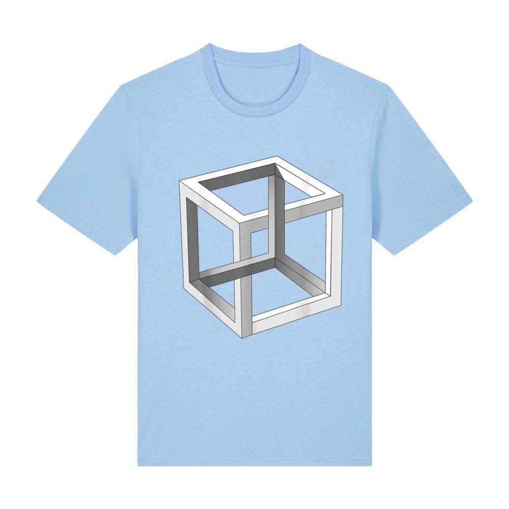 Impossible cube optical illusion T-Shirt