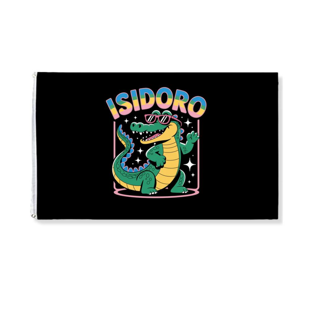 Isidoro Cool Crocodile Cartoon Graphic for Tropical Streetwear Vibe Flat