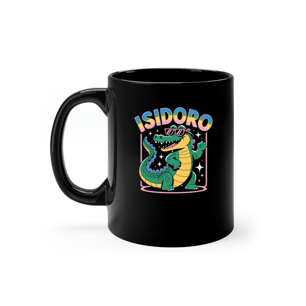 Isidoro Cool Crocodile Cartoon Graphic for Tropical Streetwear Vibe Mug