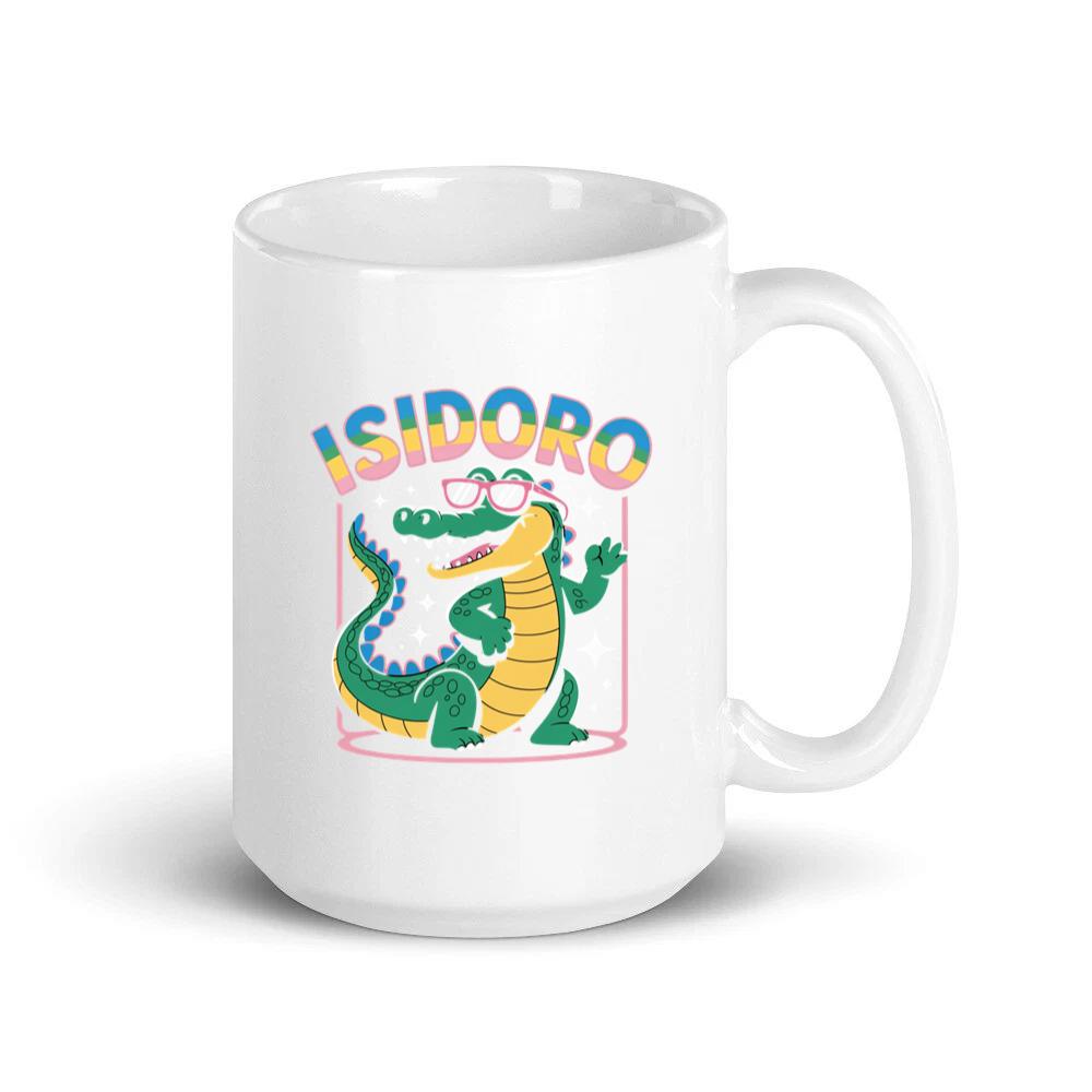 Isidoro Cool Crocodile Cartoon Graphic for Tropical Streetwear Vibe Mug