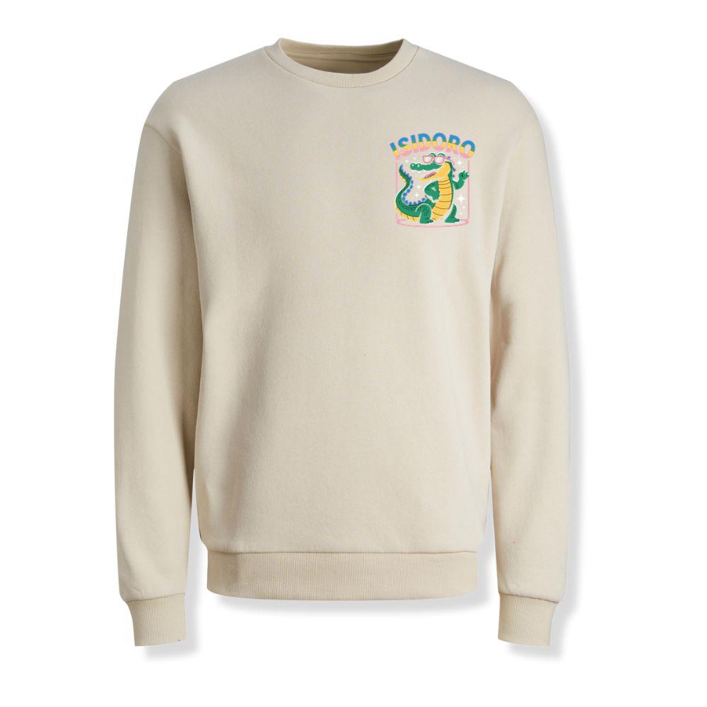 Isidoro Cool Crocodile Cartoon Graphic for Tropical Streetwear Vibe Sweatshirts - Image 3