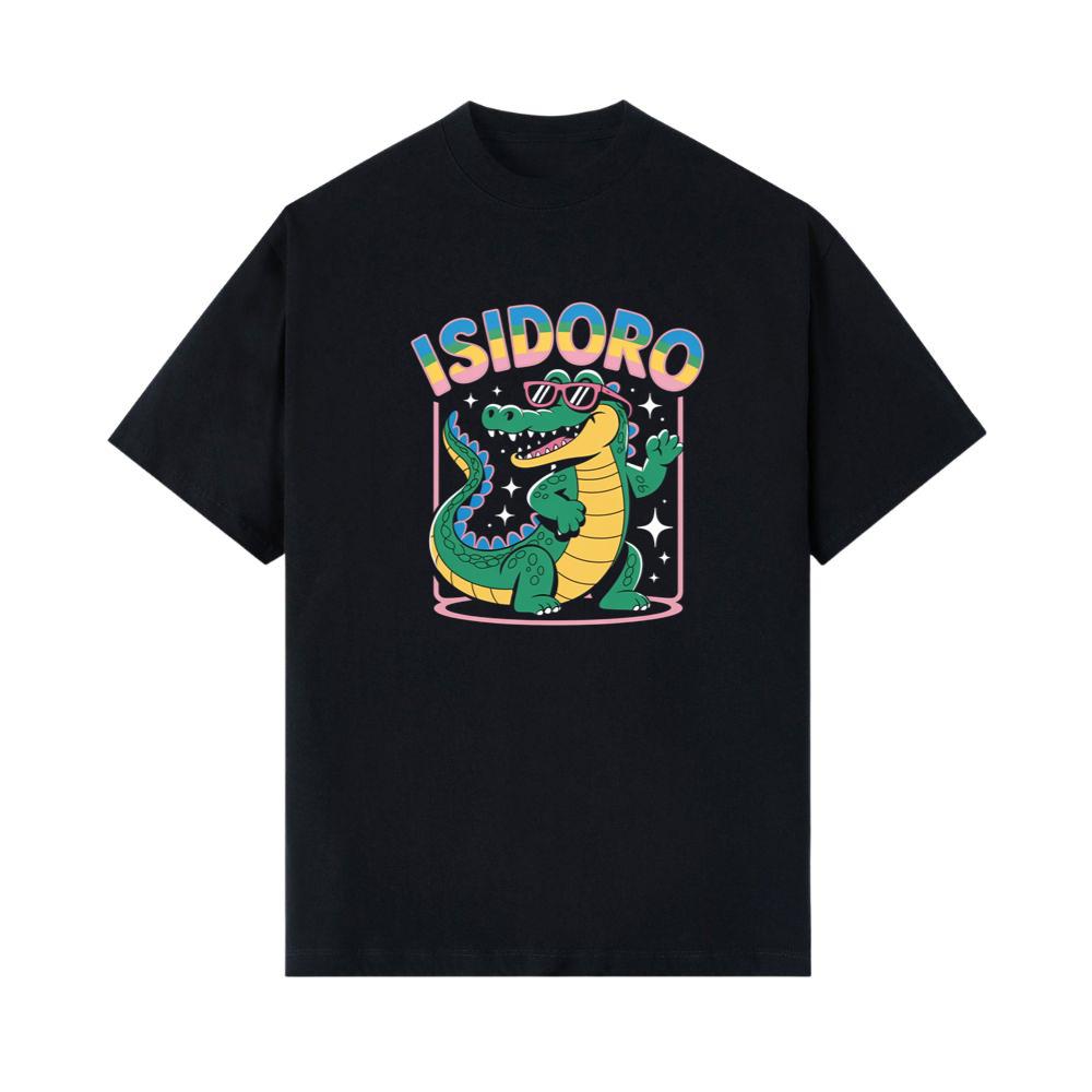 Isidoro Cool Crocodile Cartoon Graphic for Tropical Streetwear Vibe T-Shirt