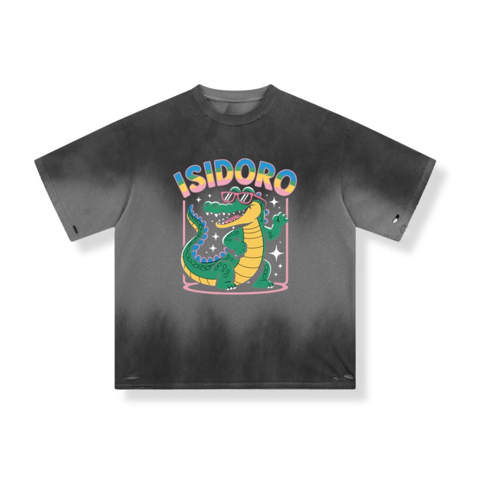 Isidoro Cool Crocodile Cartoon Graphic for Tropical Streetwear Vibe T-Shirt