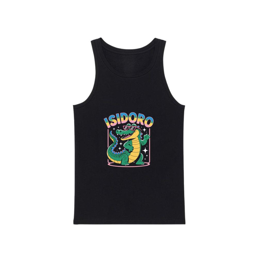 Isidoro Cool Crocodile Cartoon Graphic for Tropical Streetwear Vibe TankTop Men