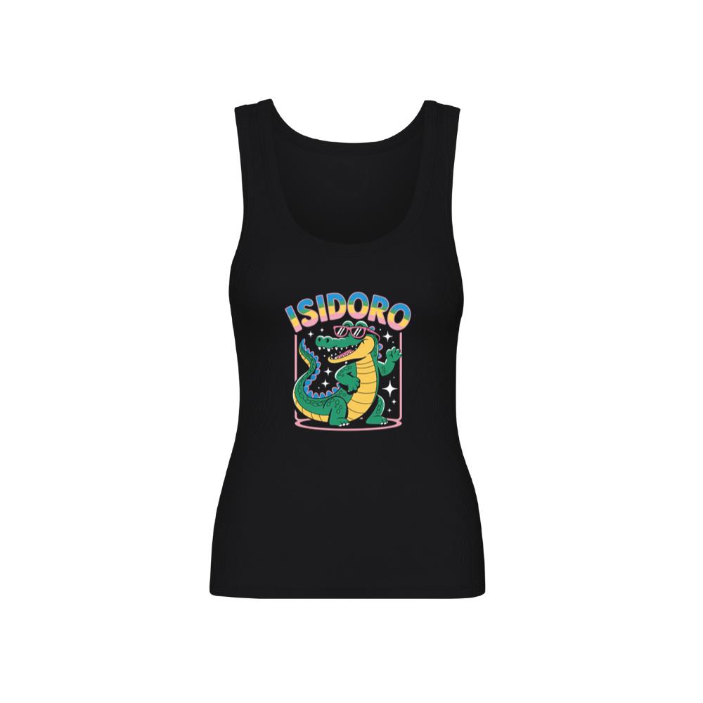Isidoro Cool Crocodile Cartoon Graphic for Tropical Streetwear Vibe TankTop 