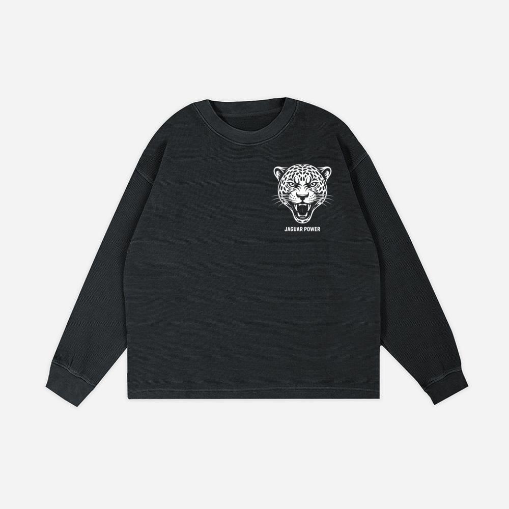 Jaguar Power Wild Animal Graphic Sweatshirt
