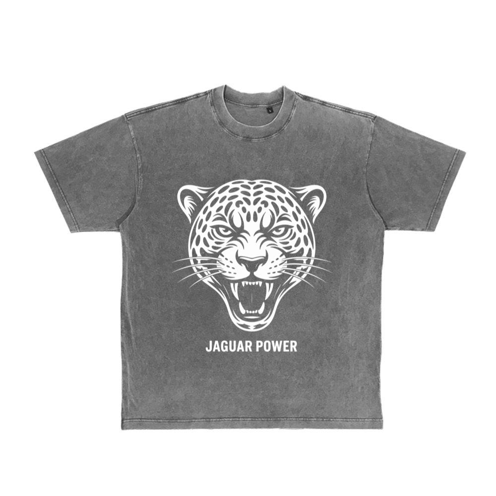 Jaguar Power Wild Animal Graphic T-Shirt