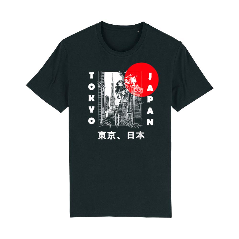 Japan Aesthetic Retro Comic Tokyo Silhouette Japanese font T-Shirt 