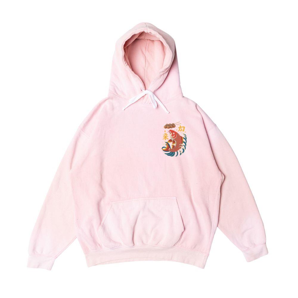 Japanese Koi Fish Wave Takoyaki Retro Graphic Hoodie