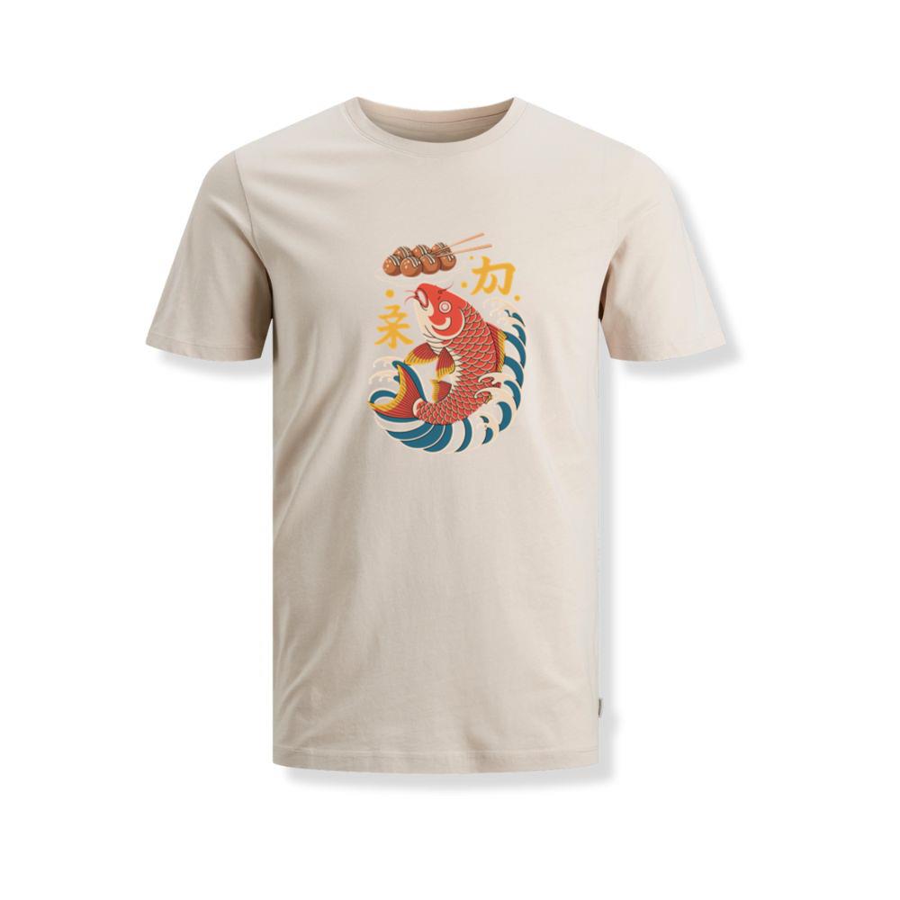 Japanese Koi Fish Wave Takoyaki Retro Graphic T-Shirts