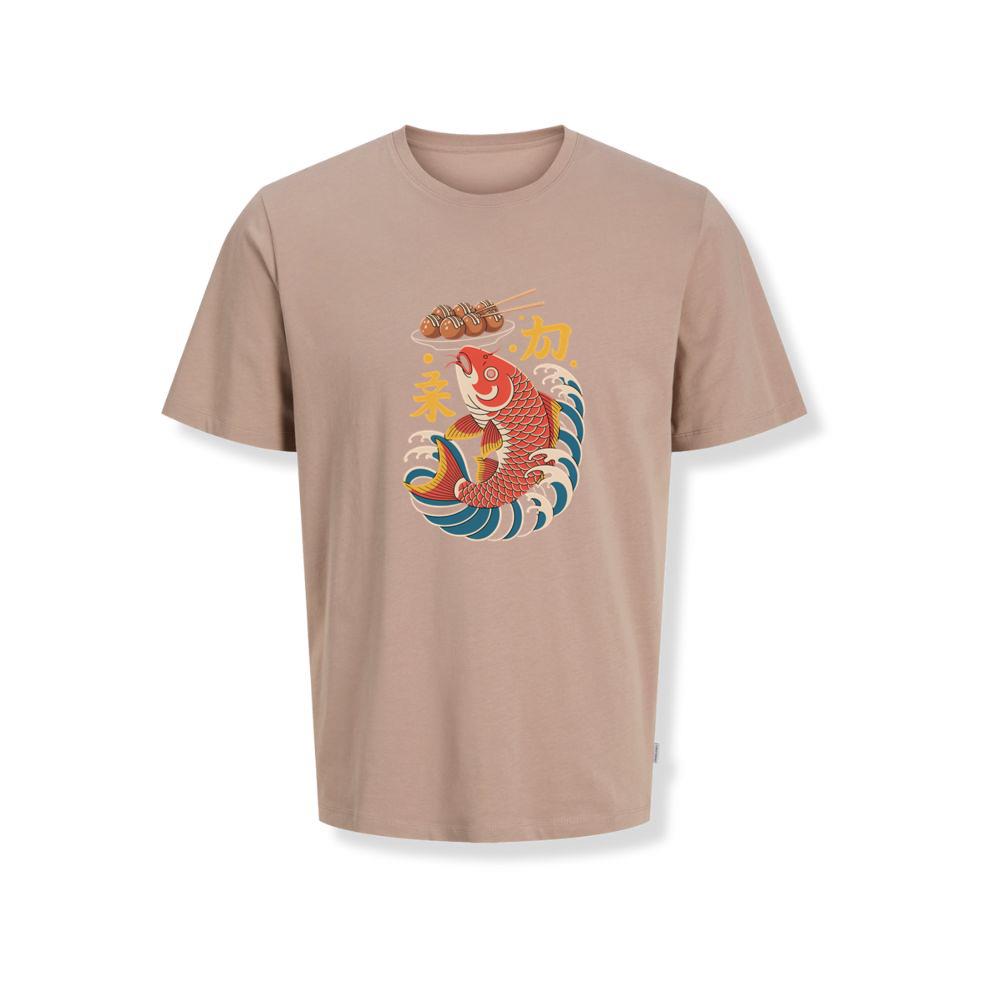 Japanese Koi Fish Wave Takoyaki Retro Graphic T-Shirts