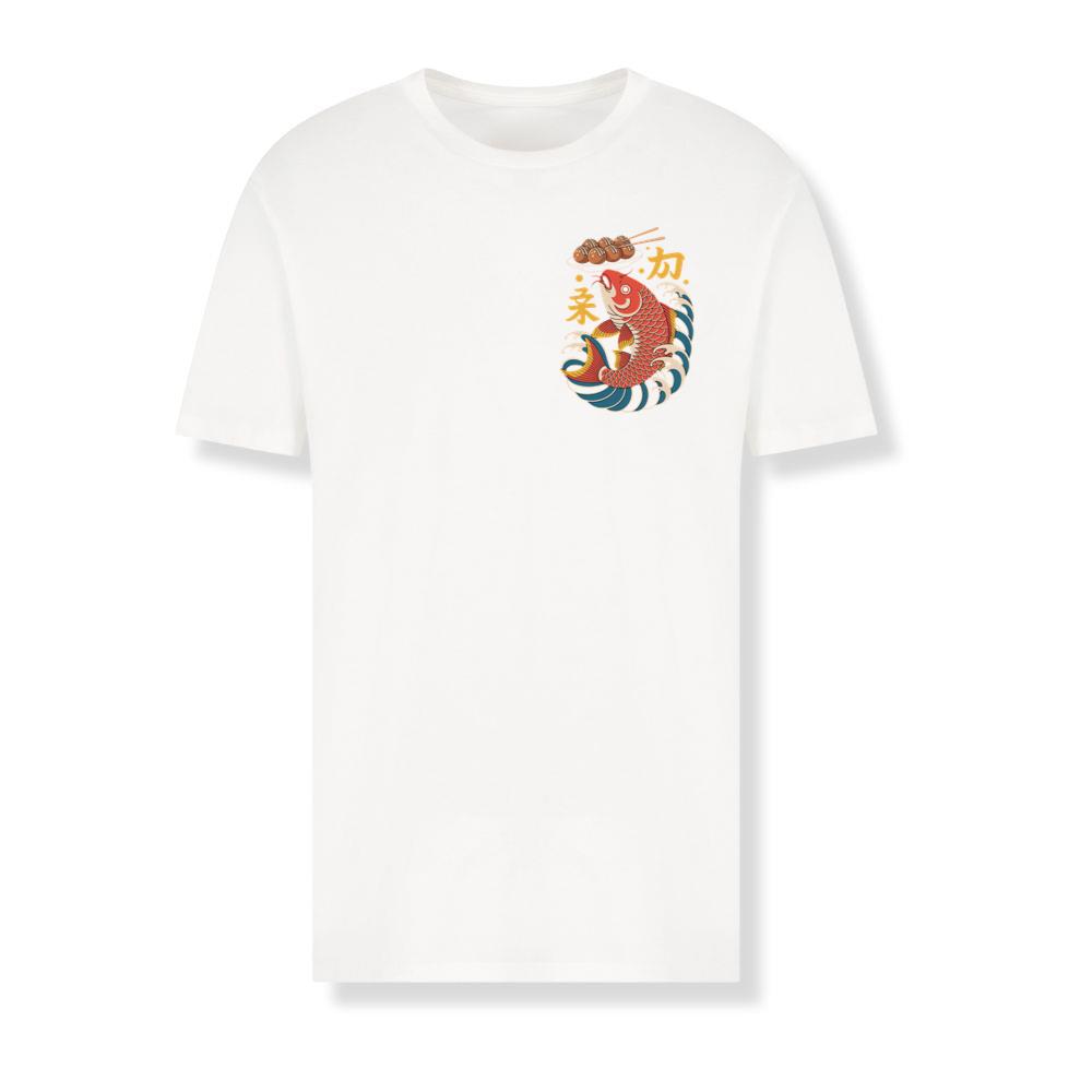 Japanese Koi Fish Wave Takoyaki Retro Graphic T-Shirts
