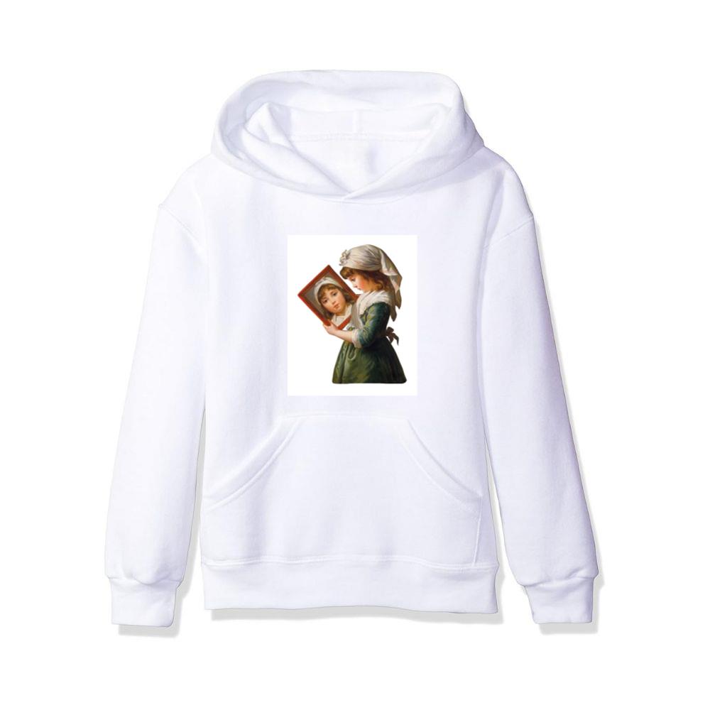Julie Le Brun Looking in a Mirror Hoodies