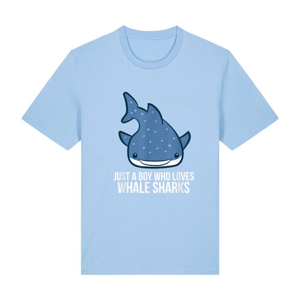 Just a Boy Who Loves Whale Sharks Cute Whale Shark T-Shirt