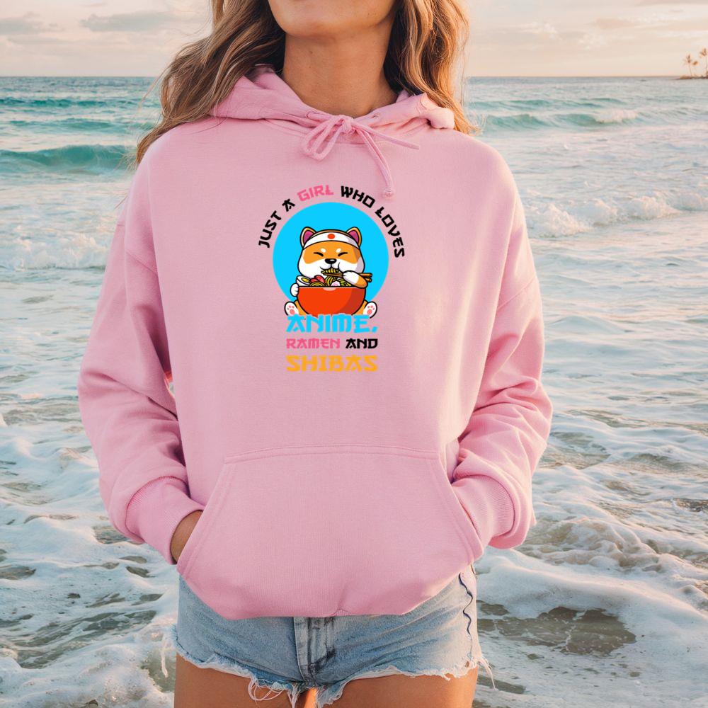 Just a girl who loves anime, ramen and shibas Hoodie
