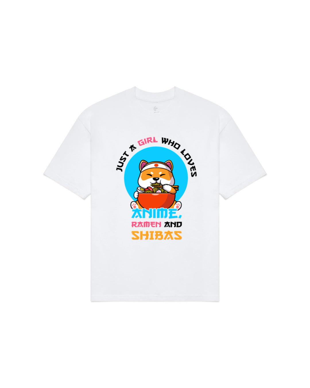 Just a girl who loves anime, ramen and shibas T-Shirts