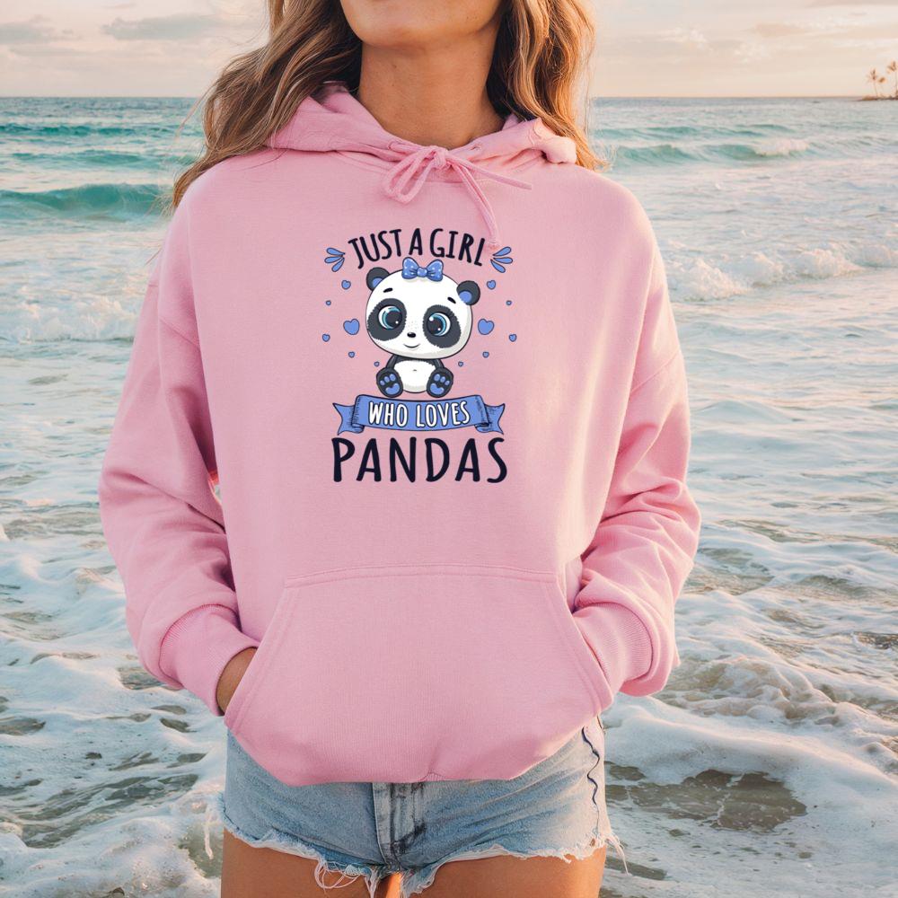 Just A Girl Who Loves Pandas Animal Lover Gift Hoodie