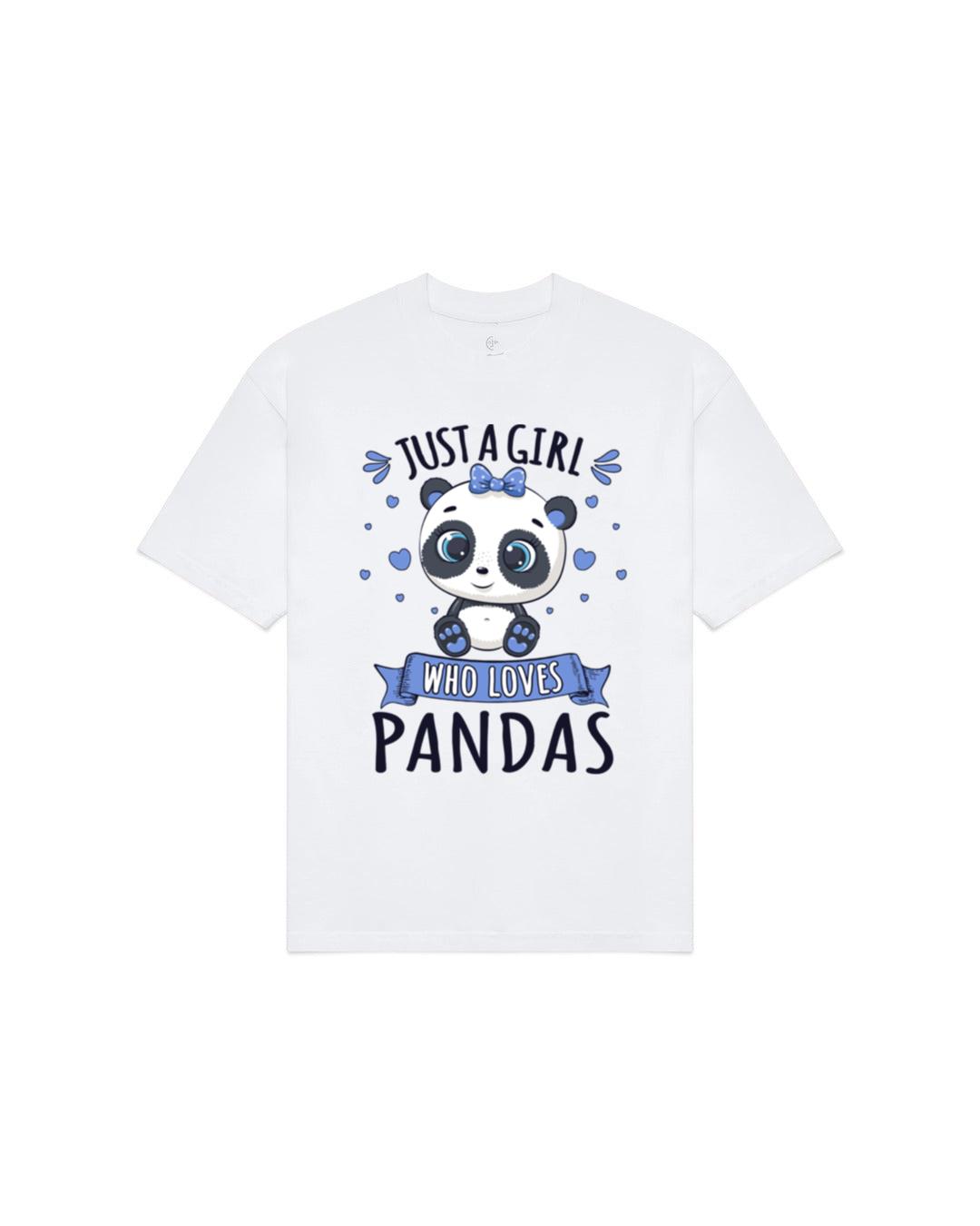 Just A Girl Who Loves Pandas Animal Lover Gift T-Shirts