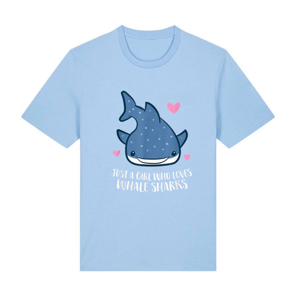 Just a Girl Who Loves Whale Sharks Cute Whale Shark T-Shirt