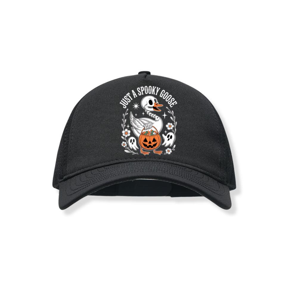Just A Spooky Goose Halloween Pumpkin Design Black Hat