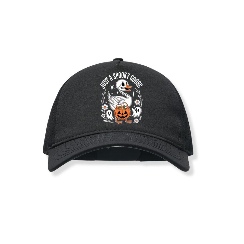 Just A Spooky Goose Halloween Pumpkin Design Black Hat