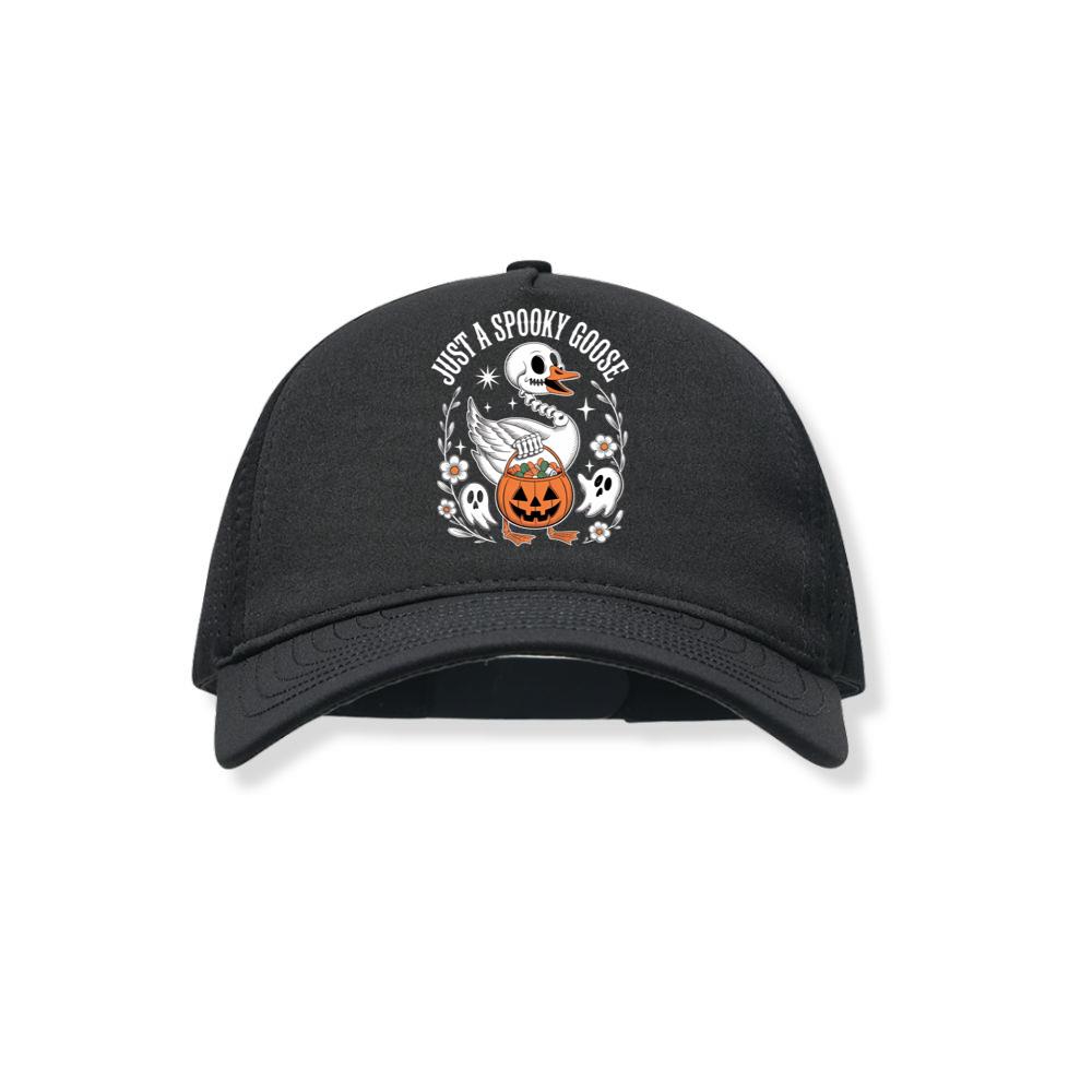Just A Spooky Goose Halloween Pumpkin Design Black Hat