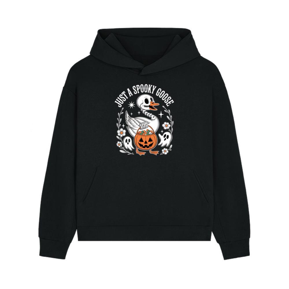 Just A Spooky Goose Halloween Pumpkin Design Hoodie