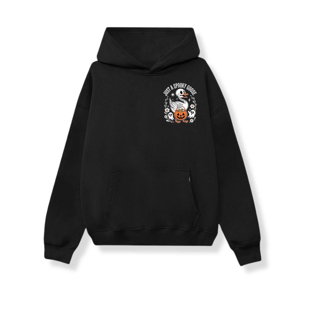 Just A Spooky Goose Halloween Pumpkin Design Hoodie