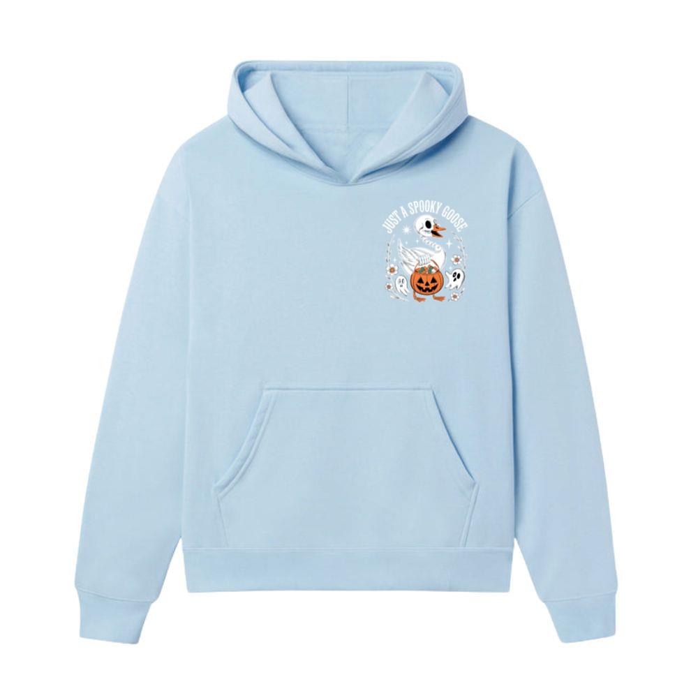 Just A Spooky Goose Halloween Pumpkin Design Hoodie