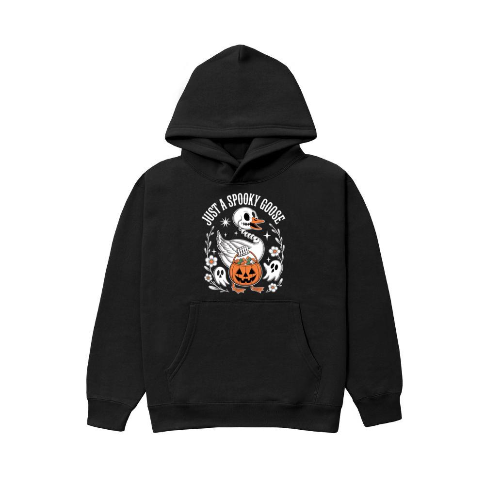 Just A Spooky Goose Halloween Pumpkin Design Hoodie