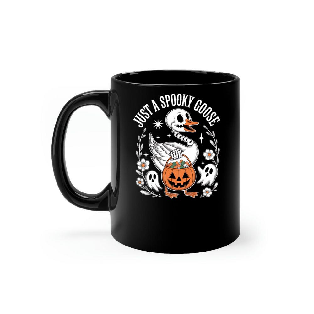 Just A Spooky Goose Halloween Pumpkin Design Mug