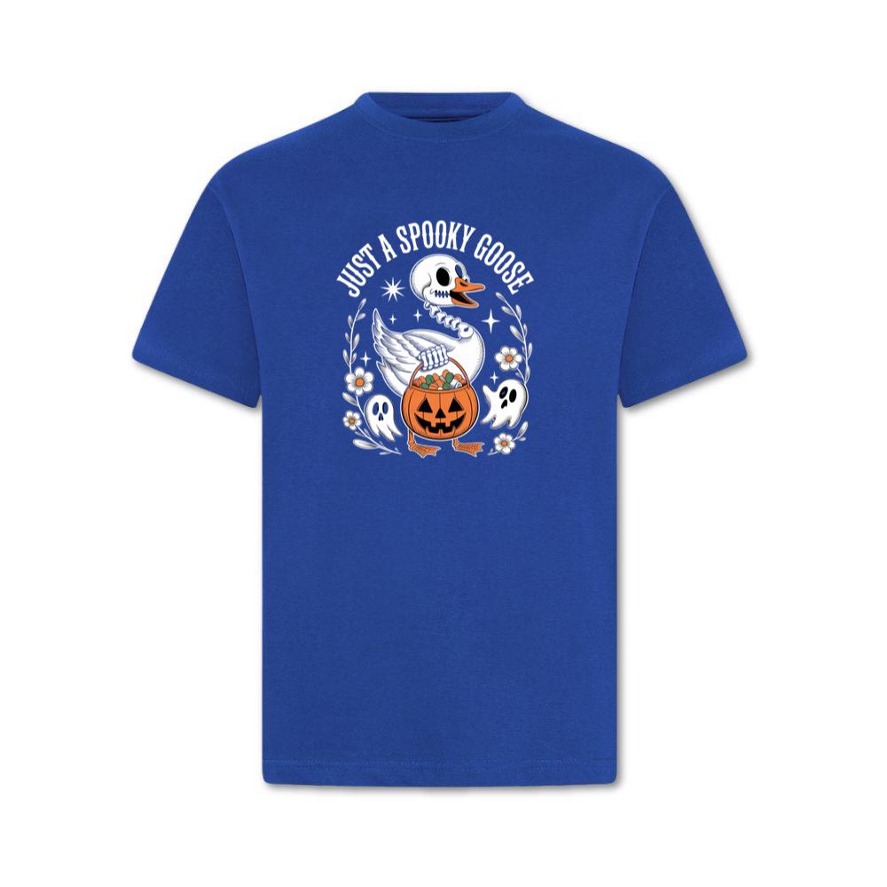 Just A Spooky Goose Halloween Pumpkin Design T-Shirt