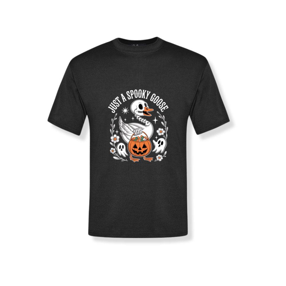 Just A Spooky Goose Halloween Pumpkin Design T-Shirt